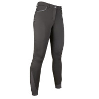 Pantalón Equilibrio Style con culera de silicona HKM Marrón oscuro Marr&amp;amp;oacute;n
