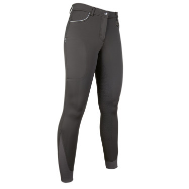 Pantalón Equilibrio Style con culera de silicona HKM Marrón oscuro Marr&amp;amp;oacute;n