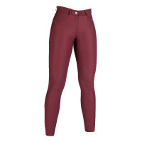 Pantalón Luna con rodilleras de silicona HKM Rojo oscuro Pantalón Luna con rodilleras de silicona HKM Rojo oscuro