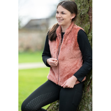 Polo sin mangas Ruby HKM Oxido Marrón