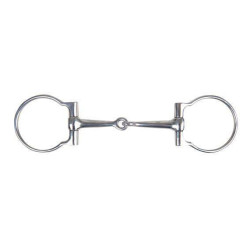 Bocado oliva con embocadura simple HKM