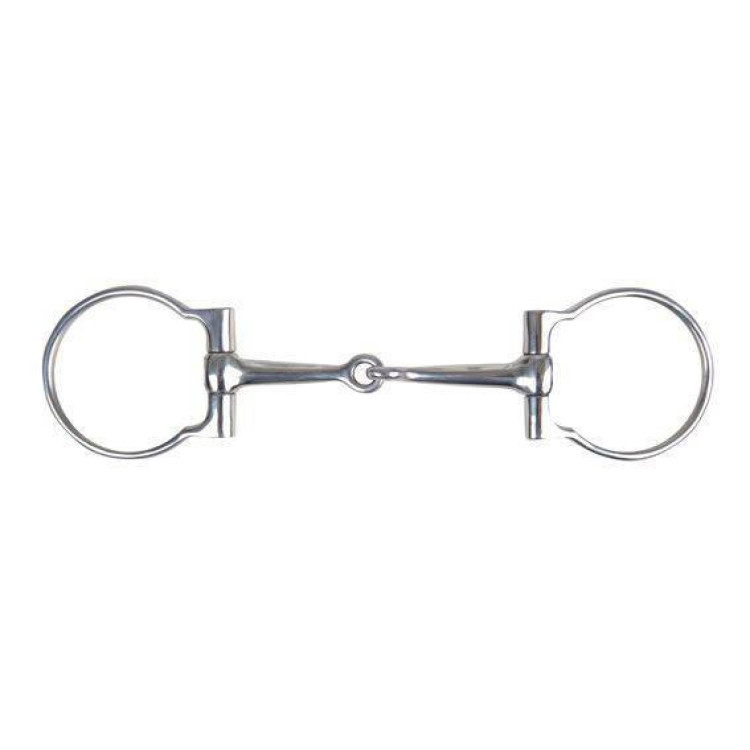 Bocado oliva con embocadura simple HKM