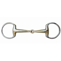 Mors de oliva de 18 mm de maillechort y anillas de acero inoxidable HKM Color indicativa
