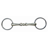 Muserola de doble articulación de 16 mm en acero inoxidable HKM Color indicativa