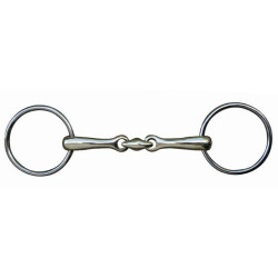 Muserola de doble articulación de 20 mm en acero inoxidable HKM