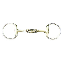Mors de doble articulación de 16 mm en alpaca HKM