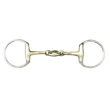 Mors de doble articulación de 16 mm en alpaca HKM Mors de doble articulación de 16 mm en alpaca HKM