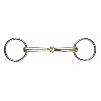 Mors de filete de maillechort 14 mm HKM Color indicativa