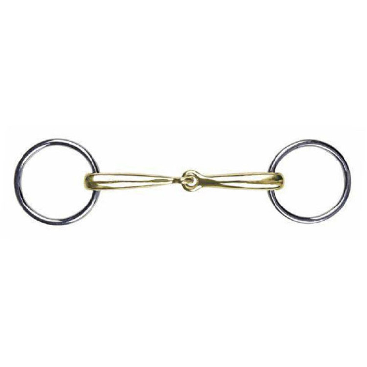 Mors de filete de maillechort 14 mm HKM