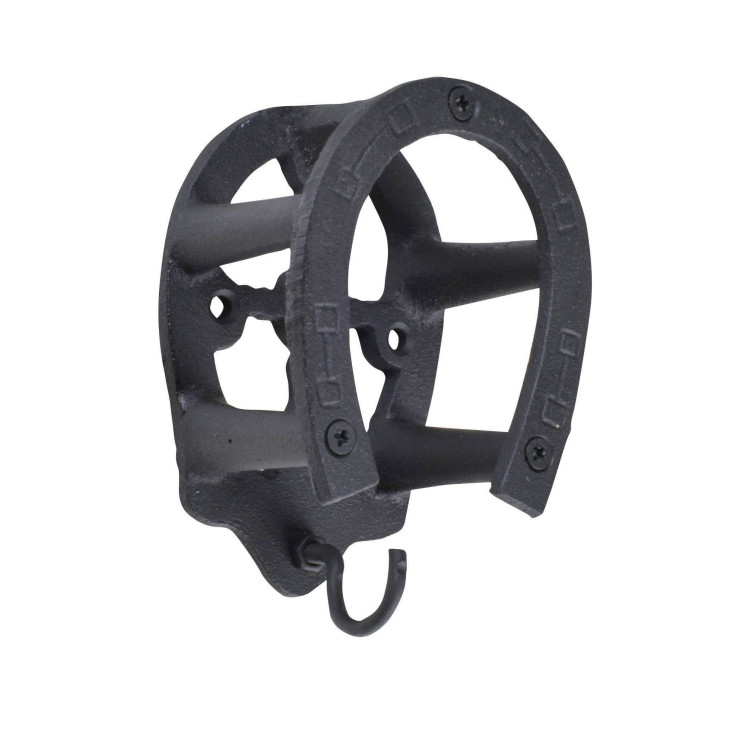Soporte para brida con herradura de hierro forjado HKM Soporte para brida con herradura de hierro forjado HKM