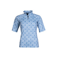 Camiseta funcional Minimal de manga corta HKM Azul humo / blanco