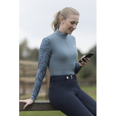 Camiseta funcional Monaco Style HKM Salvia Violeta