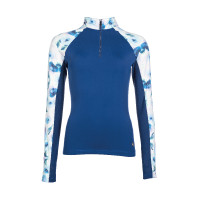 Camiseta funcional Essentials Flower HKM Azul real / azul claro