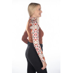 Camiseta funcional Essentials Flower HKM Marrón / cobre Naranja