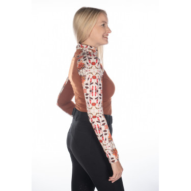 Camiseta funcional Essentials Flower HKM Marrón / cobre Naranja