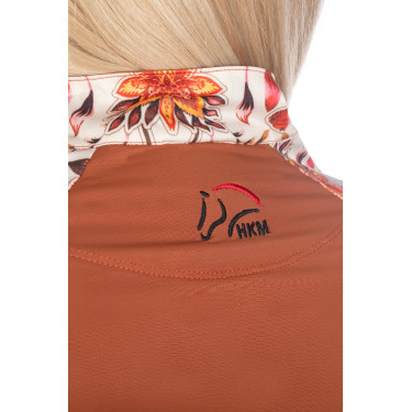 Camiseta funcional Essentials Flower HKM Marrón / cobre Naranja
