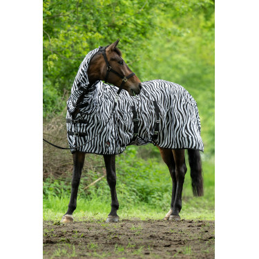 Manta y cubrecuello antimoscas Zebra HKM Manta y cubrecuello antimoscas Zebra HKM