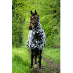 Manta y cubrecuello antimoscas Zebra HKM Manta y cubrecuello antimoscas Zebra HKM