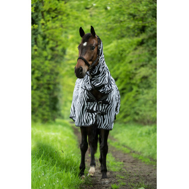 Manta y cubrecuello antimoscas Zebra HKM Manta y cubrecuello antimoscas Zebra HKM