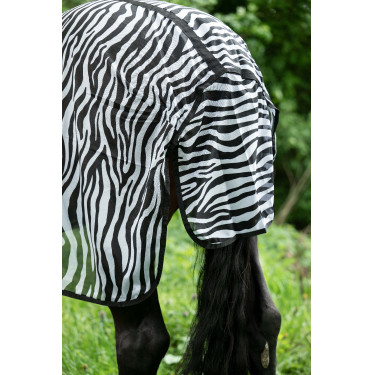 Manta y cubrecuello antimoscas Zebra HKM Manta y cubrecuello antimoscas Zebra HKM