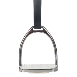 Estribos de acero inoxidable de 12 cm de ancho 1 par HKM Estribos de acero inoxidable de 12 cm de ancho 1 par HKM