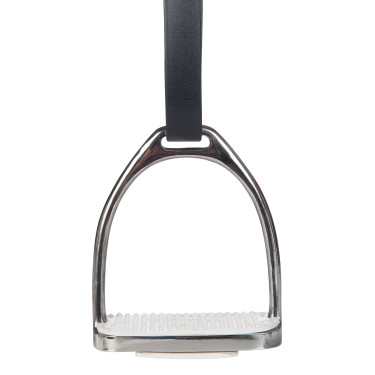 Estribos de acero inoxidable de 12 cm de ancho 1 par HKM Estribos de acero inoxidable de 12 cm de ancho 1 par HKM