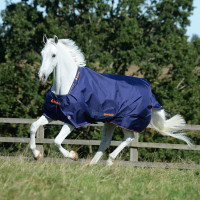 Couverture Bucas Therapy Turnout Light 50g Azúl marino / naranja