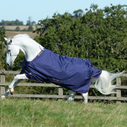 Couverture Bucas Therapy Turnout Light 50g Azúl marino / naranja Couverture Bucas Therapy Turnout Light 50g Azúl marino / naranja