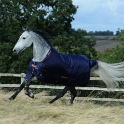 Couverture Bucas Therapy Turnout Light 50g Azúl marino / naranja Couverture Bucas Therapy Turnout Light 50g Azúl marino / naranja