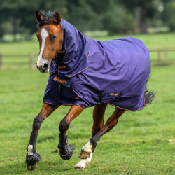 Couverture Bucas Therapy Turnout Light 50g Azúl marino / naranja Couverture Bucas Therapy Turnout Light 50g Azúl marino / naranja