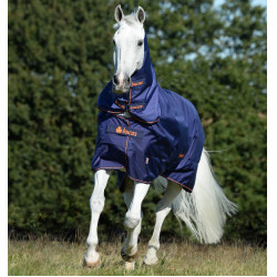 Couverture Bucas Therapy Turnout Light 50g Azúl marino / naranja Couverture Bucas Therapy Turnout Light 50g Azúl marino / naranja