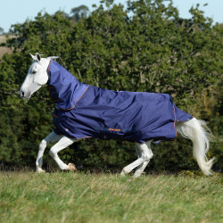 Couverture Bucas Therapy Turnout Light 50g Azúl marino / naranja Couverture Bucas Therapy Turnout Light 50g Azúl marino / naranja