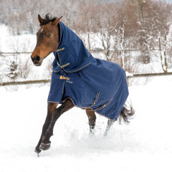 Couverture Bucas Irish Turnout Medium 300g Azúl marino / oro