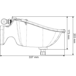 Abrevadero Polyself PF2 con paleta horizontal La Gée