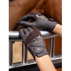 Guantes de concurso LeMieux Castaño Marrón Guantes de concurso LeMieux Castaño Marrón