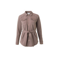 Camisa-chaqueta Alyssa para mujer Horze Marrón gris hierro Marr&amp;oacute;n