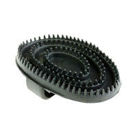 Almohaza de goma media Horze Negro