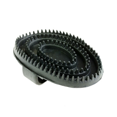 Almohaza de goma media Horze Negro
