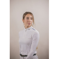 Polo de concurso con mesh y mangas largas PENELOPE Seville Blanco