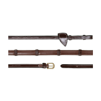 Riendas de Goma 1/2 con 7 Topes Dy'on D Collection Castaño Marrón