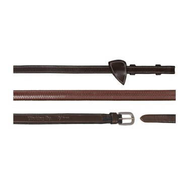 Riendas de Goma 1/2 Dy'on Working Castaño Marr&amp;oacute;n