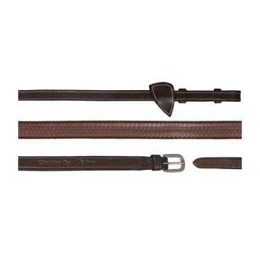 Riendas de goma 5/8 Dy'on Working Castaño Marr&amp;amp;oacute;n