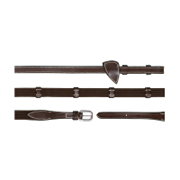 Riendas Tejido 5/8 Con 9 Topes Dy'on Working Castaño Marrón