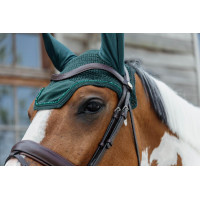 Bonete Wellington Terciopelo Perlas Kentucky Verde abeto