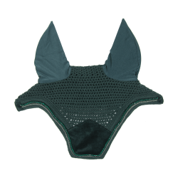 Bonete Wellington Terciopelo Perlas Kentucky Verde abeto