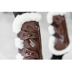 Gueteras Bamboo Elástico borrego vegano Kentucky Castaño Marrón Gueteras Bamboo Elástico borrego vegano Kentucky Castaño Marrón