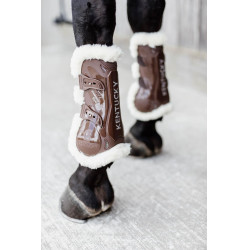 Gueteras Bamboo Elástico borrego vegano Kentucky Castaño Marrón Gueteras Bamboo Elástico borrego vegano Kentucky Castaño Marrón