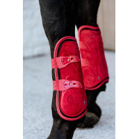 Guarniciones Bamboo Elástico Terciopelo Kentucky Roja Rojo