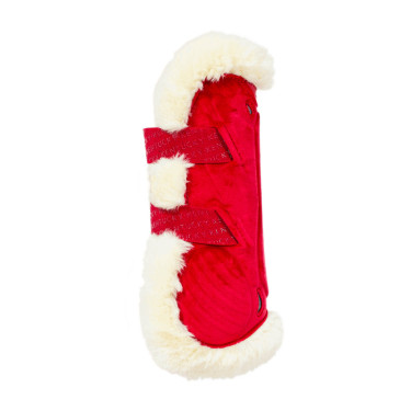 Polainas Bamboo Elástico Terciopelo oveja vegana Kentucky Roja Rojo