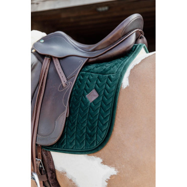 Manta de montar Skin Friendly Velvet jumping Kentucky Verde abeto Manta de montar Skin Friendly Velvet jumping Kentucky Verde abeto